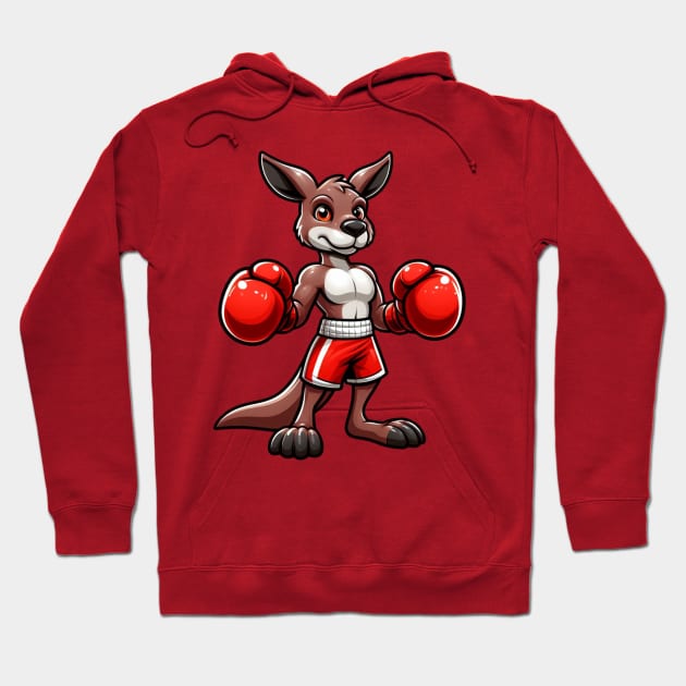 boxer kangaroo Hoodie by EKLZR